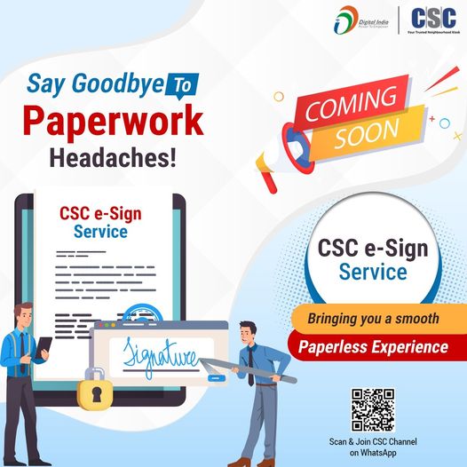 Say goodbye to traditional paperwork stress & #GoDigital with #CSCeSign Serv…