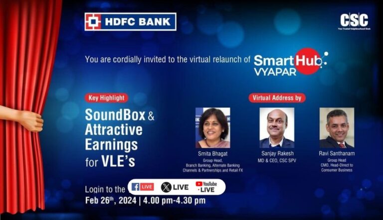 Launch of HDFC Bank Smart Hub VYAPAR…
 Key Highlights – SoundBox & Attract…