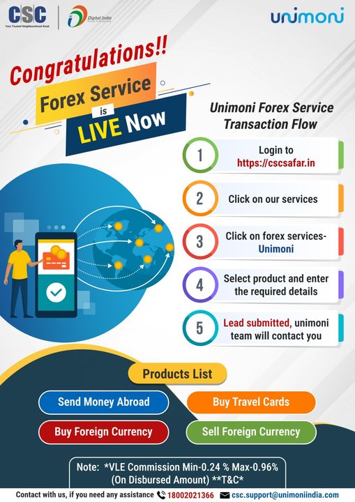 Congratulations, Forex Service is now LIVE through #CSC…

Buy safe and hassle-…